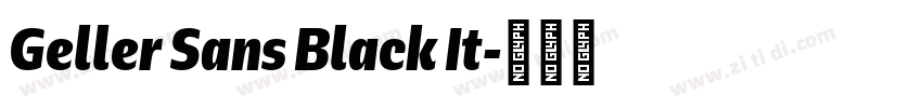 Geller Sans Black It字体转换